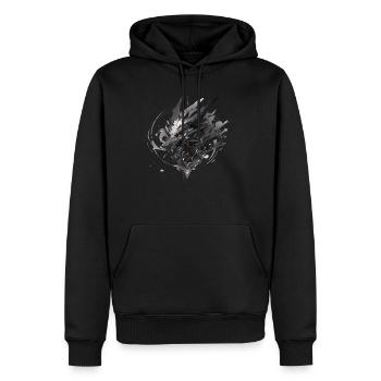 Mecha Tier Tiger Wolf Fuchs Cyborg Wildschwein - Männer Premium Bio Hoodie - Schwarz - Vorne - Nico (187cm)