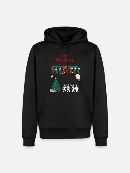 Joyeux Noël - Sweat à capuche Premium bio Homme - noir
