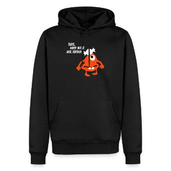 Monstre Mignon Mignon Sucre Bande Dessinée Cool Dictons - Sweat à capuche Premium bio Homme - noir - Devant - Nico (187cm)