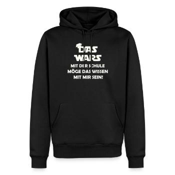 The war with the school may know that with me se - Men’s Premium Organic Hoodie - black - Front - Nico (187cm)