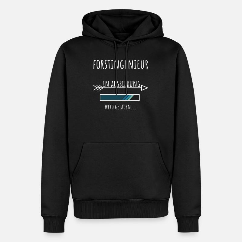 Forstingenieur Studium Beruf Ausbildung - Männer Premium Bio Hoodie - Schwarz