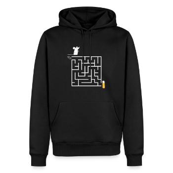 Carnival Mouse Kölsch Cologne Alaaf Costume Funny Fun - Men’s Premium Organic Hoodie - black - Front - Nico (187cm)