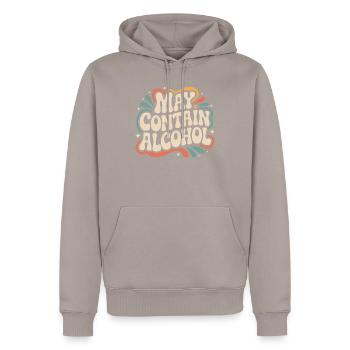 Peut contenir de l’alcool Alkohol Mallorca Saufen JGA - Sweat à capuche Premium bio Homme - taupe - Devant - Nico (187cm)