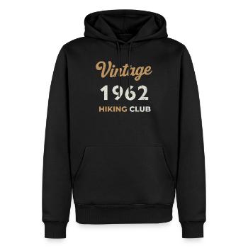 Vintage 1962 – Sailing Club Retro Birth Year - Men’s Premium Organic Hoodie - black - Front - Nico (187cm)
