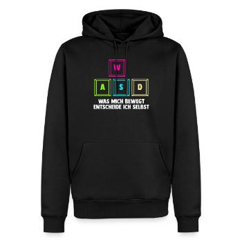 Gaming Computer Gamer Gaming Gamer - Men’s Premium Organic Hoodie - black - Front - Nico (187cm)