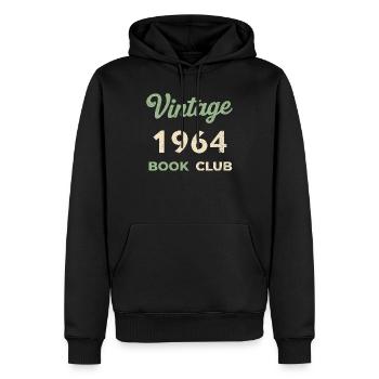 Vintage 1964 Book Club Retro Geburtsjahr Geschenk - Männer Premium Bio Hoodie - Schwarz - Vorne - Nico (187cm)