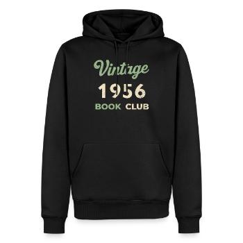 Vintage 1956 Book Club Retro Geburtsjahr Geschenk - Männer Premium Bio Hoodie - Schwarz - Vorne - Nico (187cm)