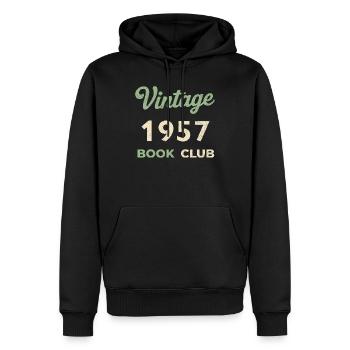 Vintage 1957 Book Club Retro Geburtsjahr Geschenk - Männer Premium Bio Hoodie - Schwarz - Vorne - Nico (187cm)