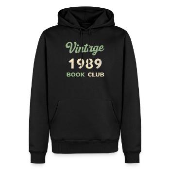 Vintage 1988 Book Club Retro Geburtsjahr Geschenk - Männer Premium Bio Hoodie - Schwarz - Vorne - Nico (187cm)