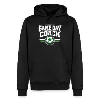 Fußballtraining Jugend-sport-trainer - Männer Premium Bio Hoodie - Schwarz - Vorne - Nico (187cm)