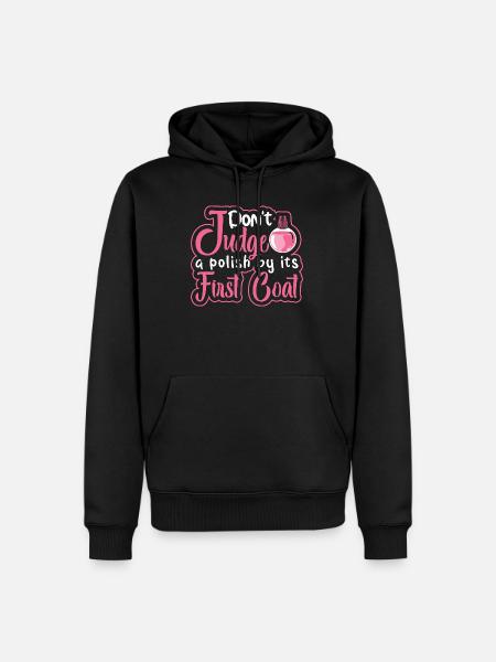 Nageldesigner Nageldesignerin Kosmetik Nagelstudio - Männer Premium Bio Hoodie - Schwarz