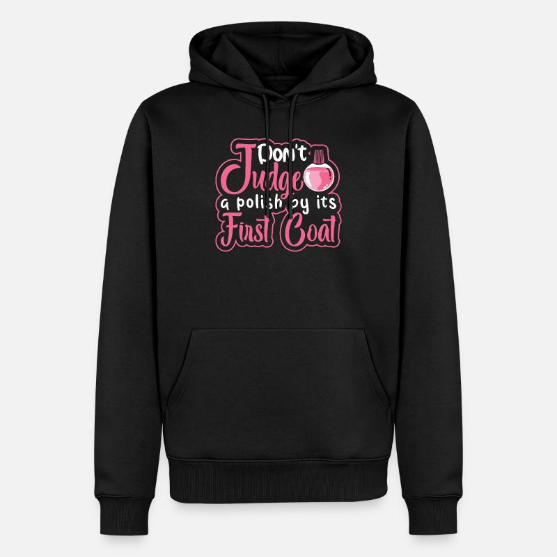 Nageldesigner Nageldesignerin Kosmetik Nagelstudio - Männer Premium Bio Hoodie - Schwarz