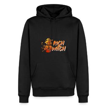 Reiche Hexe Lustiges Halloween - Männer Premium Bio Hoodie - Schwarz - Vorne - Nico (187cm)