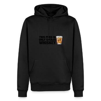 Whiskey trinken Whiskey trinken Whiskey Geschenk - Männer Premium Bio Hoodie - Schwarz - Vorne - Nico (187cm)
