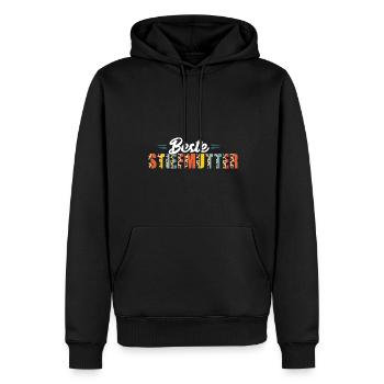 Stiefmama Familie Stiefmutter Geschenk - Männer Premium Bio Hoodie - Schwarz - Vorne - Nico (187cm)