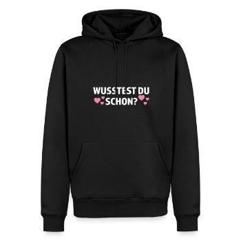 Große Schwester Familie Grosse Schwester Geschenk - Männer Premium Bio Hoodie - Schwarz - Vorne - Nico (187cm)