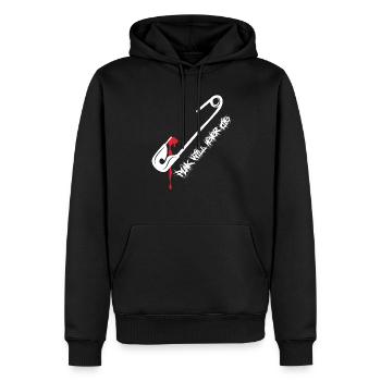 Punk Will Never Die (Safety-Pin-Edition) - Männer Premium Bio Hoodie - Schwarz - Vorne - Nico (187cm)