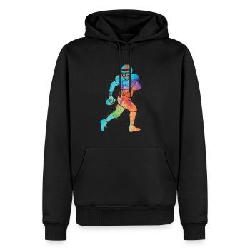 Football américain Sports Enfants Football Garçons - Sweat à capuche Premium bio Homme - noir - Devant - Nico (187cm)