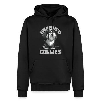 Bearded Collie Geschenk Hunde Herrchen Frauchen - Männer Premium Bio Hoodie - Schwarz - Vorne - Nico (187cm)