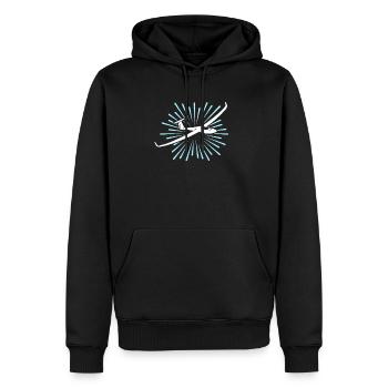 Segelflieger Segelfliegen Segelflugzeug - Männer Premium Bio Hoodie - Schwarz - Vorne - Nico (187cm)