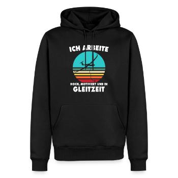Segelflieger Segelfliegen Segelflug - Männer Premium Bio Hoodie - Schwarz - Vorne - Nico (187cm)