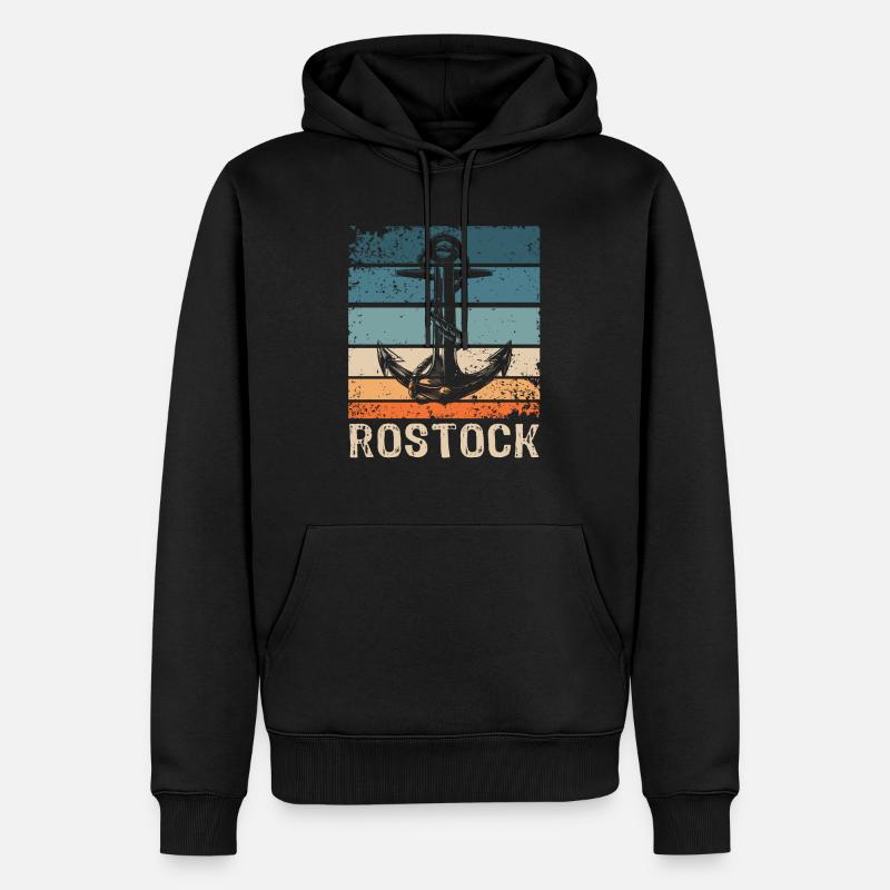 Dictons de Rostock Rostocker - Sweat à capuche Premium bio Homme - noir