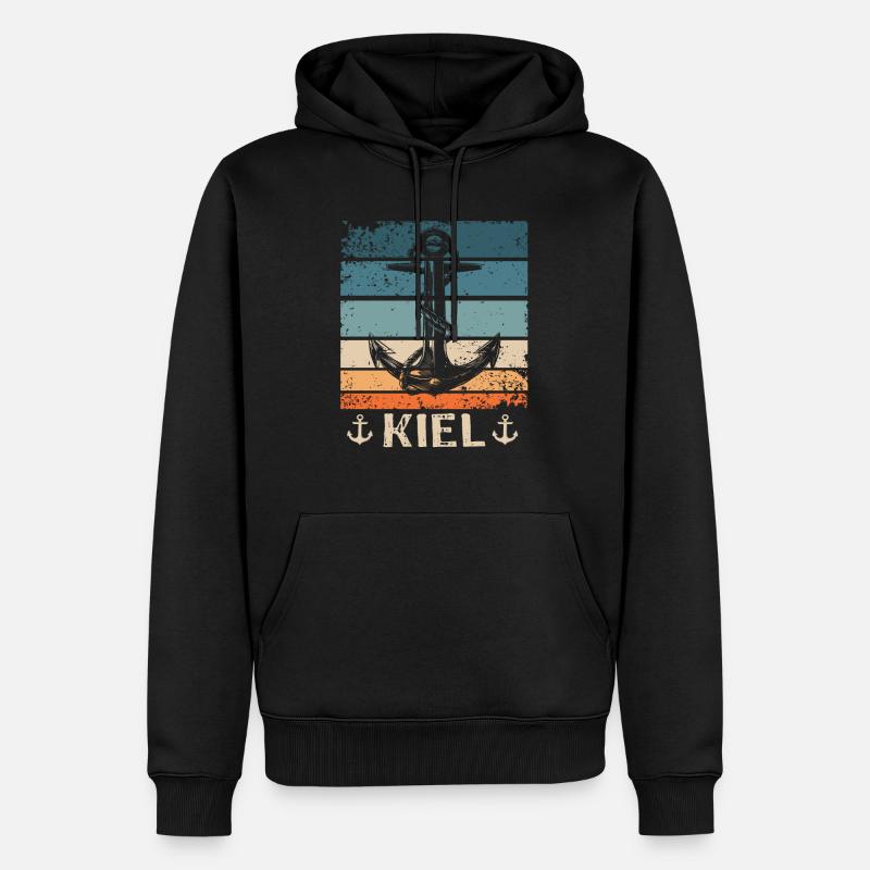 Kiel Disant Kiel Souvenir - Sweat à capuche Premium bio Homme - noir