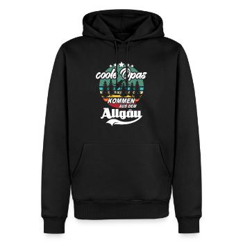 Allgäu Opa Allgäuer Grossvater Allgaeu - Männer Premium Bio Hoodie - Schwarz - Vorne - Nico (187cm)