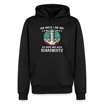 Scharbeutz Sprüche Scharbeutzer Spruch - Männer Premium Bio Hoodie - Schwarz - Vorne - Nico (187cm)