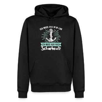 Scharbeutz Sprüche Scharbeutzer Spruch - Männer Premium Bio Hoodie - Schwarz - Vorne - Nico (187cm)