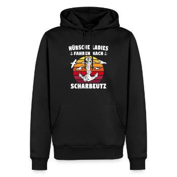 Scharbeutz Sprüche Scharbeutzer Spruch - Männer Premium Bio Hoodie - Schwarz - Vorne - Nico (187cm)