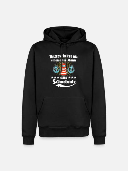 Scharbeutz Sprüche Scharbeutzer Ostsee - Männer Premium Bio Hoodie - Schwarz