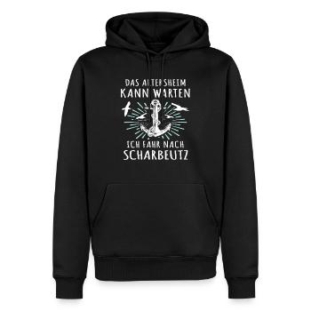 Scharbeutz Sprüche Scharbeutzer Ostsee - Männer Premium Bio Hoodie - Schwarz - Vorne - Nico (187cm)