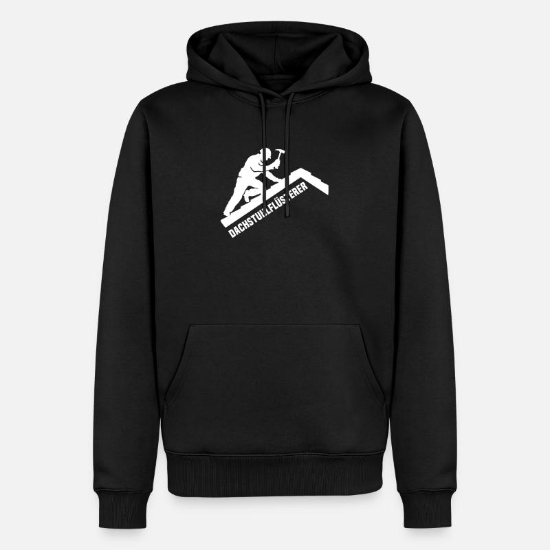 Dachdecker Sprüche Dachdecken - Männer Premium Bio Hoodie - Schwarz
