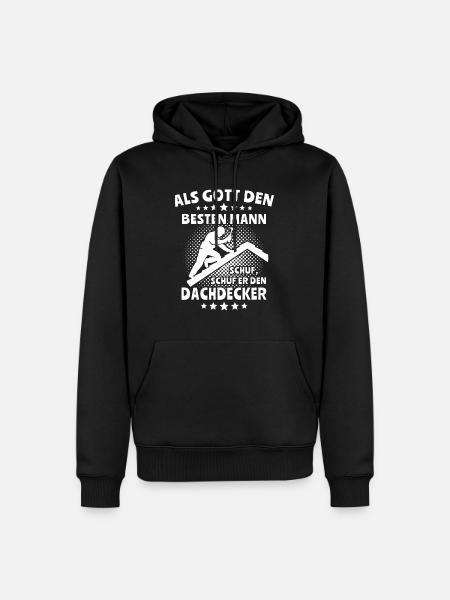 Dachdecker Dachdecken - Männer Premium Bio Hoodie - Schwarz