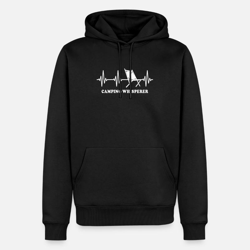 Camping Campingplatz Campen - Männer Premium Bio Hoodie - Schwarz