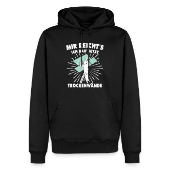 Trockenbauer Trockenbaumonteur Trockenbau - Männer Premium Bio Hoodie - Schwarz - Vorne - Nico (187cm)