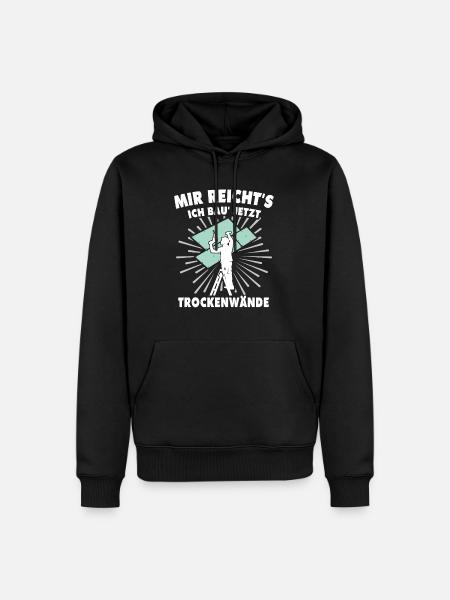 Trockenbauer Trockenbaumonteur Trockenbau - Männer Premium Bio Hoodie - Schwarz