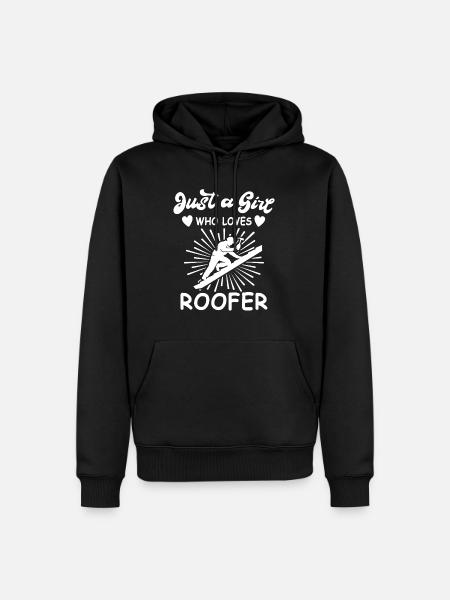 Dachdecker Dachdecken Dachdeckermeister - Männer Premium Bio Hoodie - Schwarz