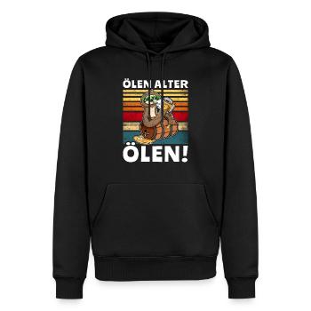 Löten Digga Bier Trinksprüche Saufshirt - Männer Premium Bio Hoodie - Schwarz - Vorne - Nico (187cm)
