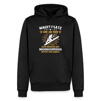 Dachdecker Dachspengler Dachklempner - Männer Premium Bio Hoodie - Schwarz - Vorne - Nico (187cm)