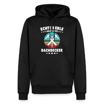 Dachdecker Dachspengler Dachklempner - Männer Premium Bio Hoodie - Schwarz - Vorne - Nico (187cm)