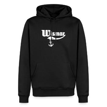 Wismar Ostsee Wismarer Urlaub - Männer Premium Bio Hoodie - Schwarz - Vorne - Nico (187cm)
