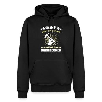 Dachdecker Dachspengler Dachklempner - Männer Premium Bio Hoodie - Schwarz - Vorne - Nico (187cm)