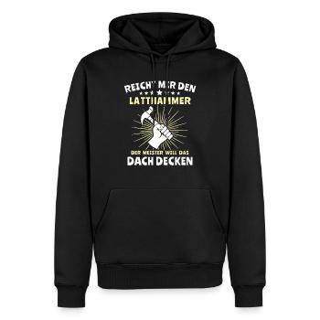 Dachdecker Dachspengler Dachklempner - Männer Premium Bio Hoodie - Schwarz - Vorne - Nico (187cm)