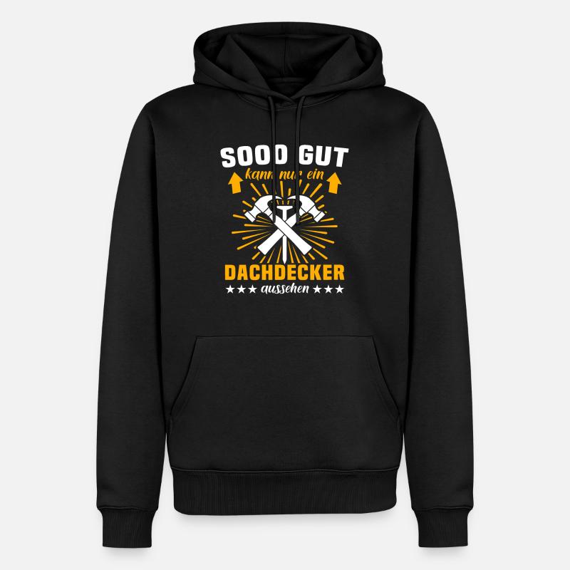 Dachdecker Dachspengler Dachklempner - Männer Premium Bio Hoodie - Schwarz