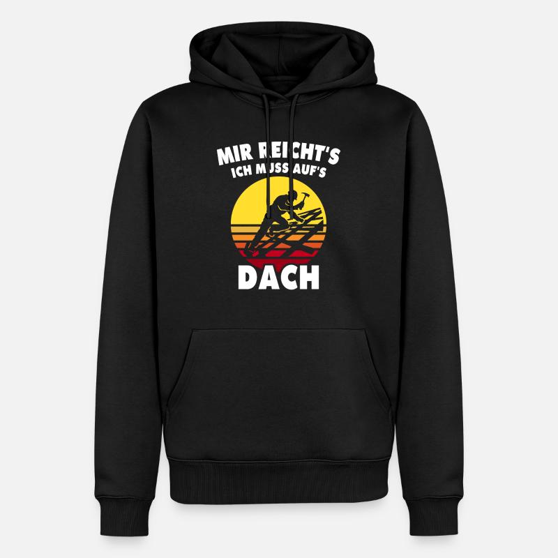 Dachdecker Dachdeckermeister Zimmerer - Männer Premium Bio Hoodie - Schwarz