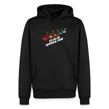 Grutier Grue Whisperer Grue Grue Grue - Sweat à capuche Premium bio Homme - noir - Devant - Nico (187cm)