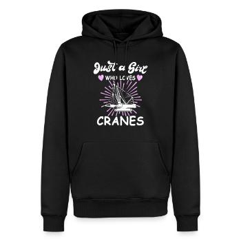 Crane Operator Women Crane Crane Operator - Men’s Premium Organic Hoodie - black - Front - Nico (187cm)