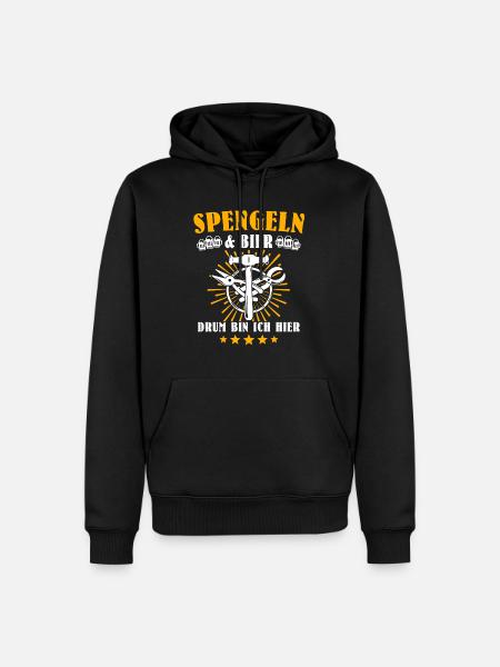 Spengler Sprüche Bauspengler - Männer Premium Bio Hoodie - Schwarz